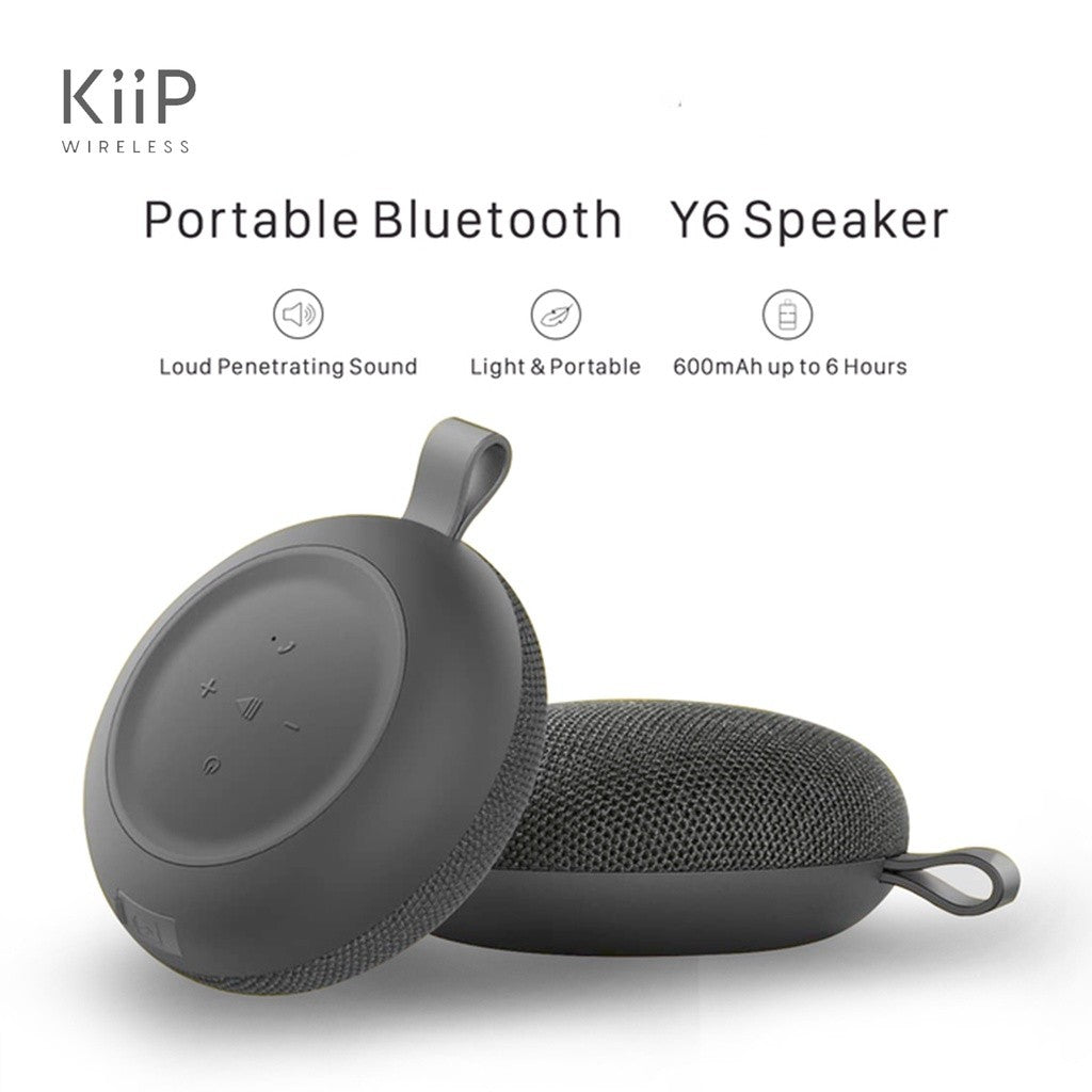 KiiP Wireless Y6 Round Bluetooth Wireless Speaker Portable