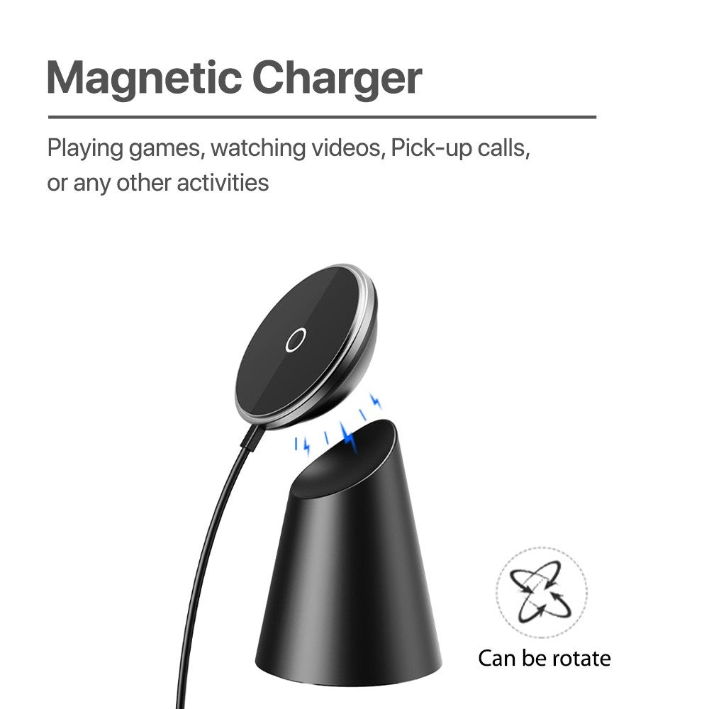 KiiP HY06 Dock 360 Wireless Charger Pad iP 12 Magnetic Universal 15W