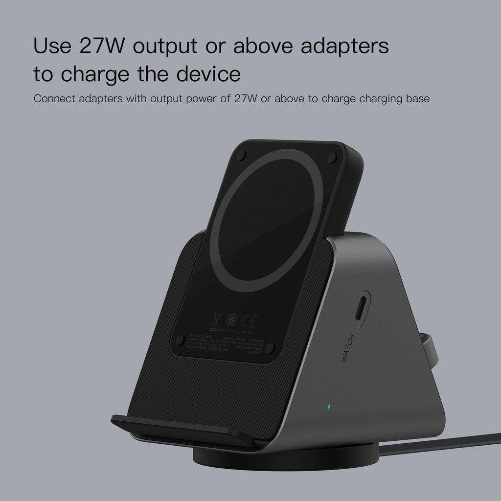 KiiP Wireless EW50S Magsafe Powerbank Wireless Charging Base 3in1 PD Fast Charging