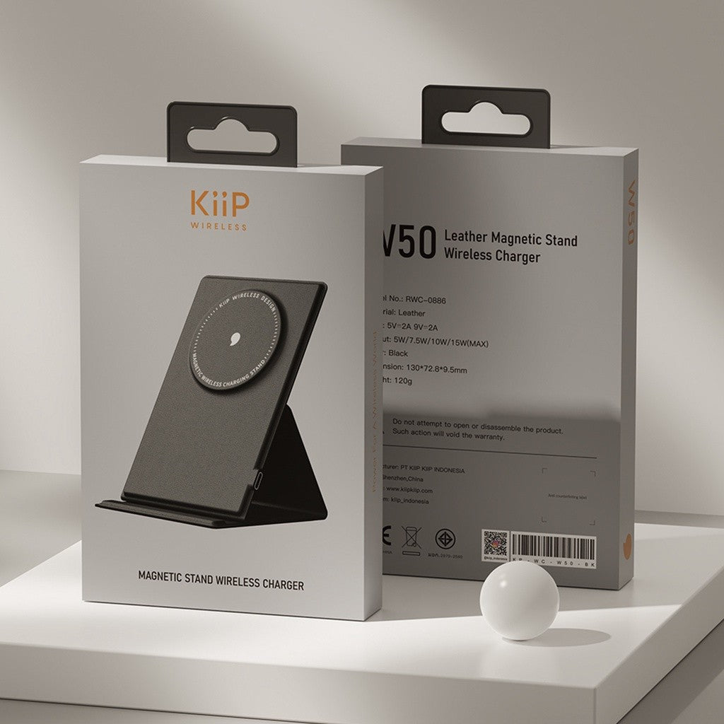 KiiP Wireless W50 Magnetic Stand Wireless Charger 15W Phone Holder