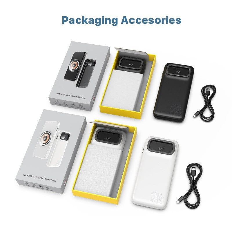 KiiP Wireless DPB2A Power Bank Magnetic Magsafe 20W Fast Charging Type C PD 10000 mAh