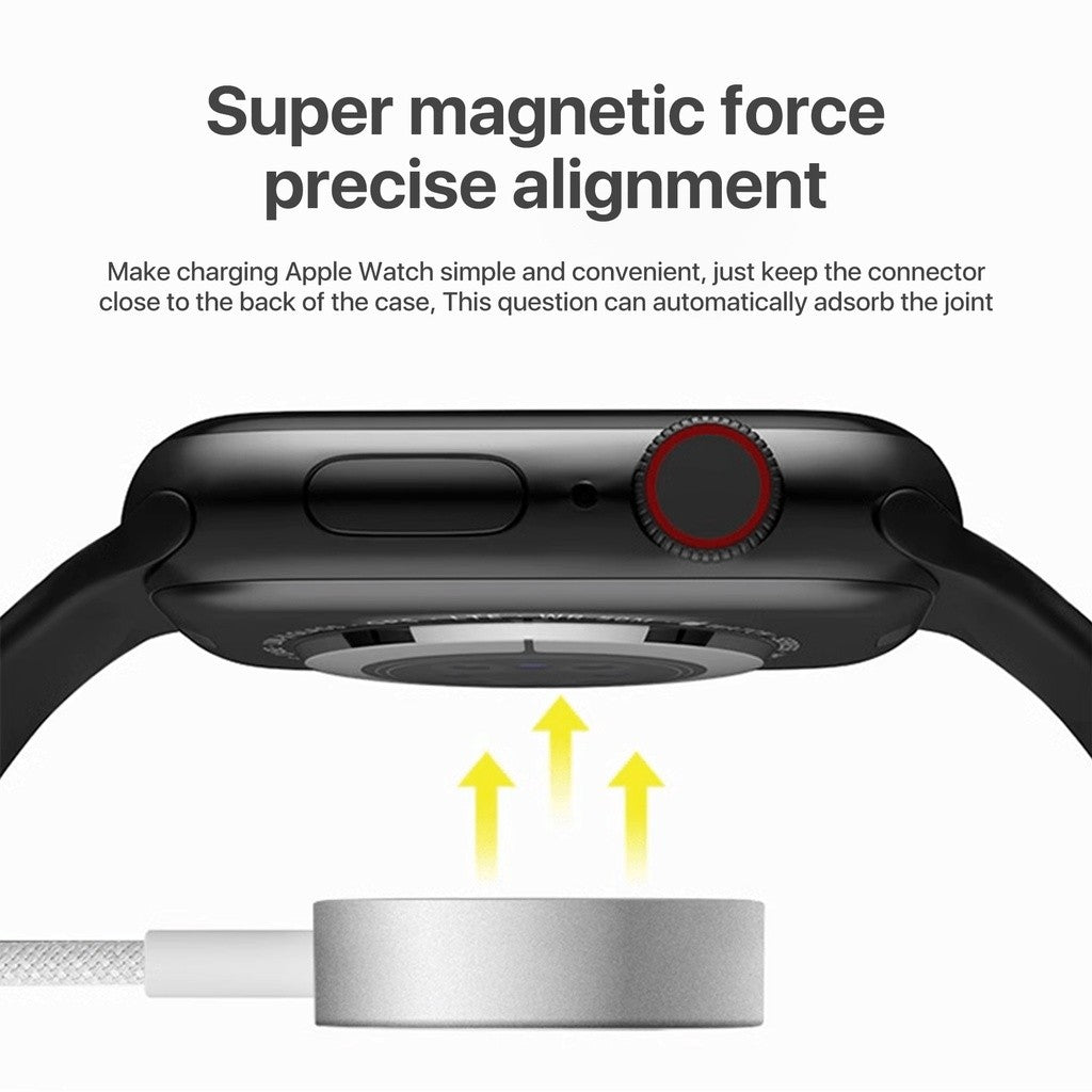 KiiP Wireless WH10 Iwatch Charger Magnetic Suction braided cable Type-C