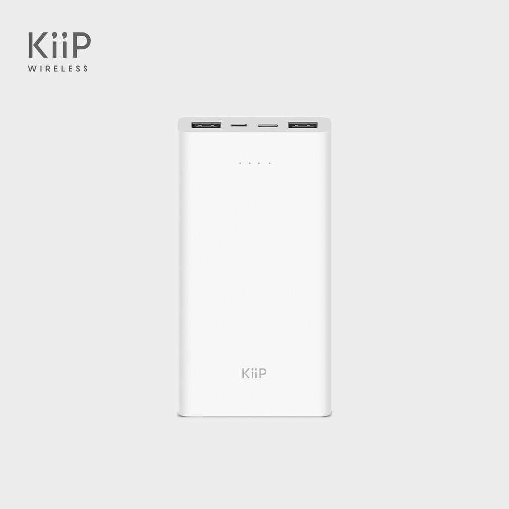 KiiP E41 Power Bank Slim 10000mAh Dual Input Type-C Micro USB Port