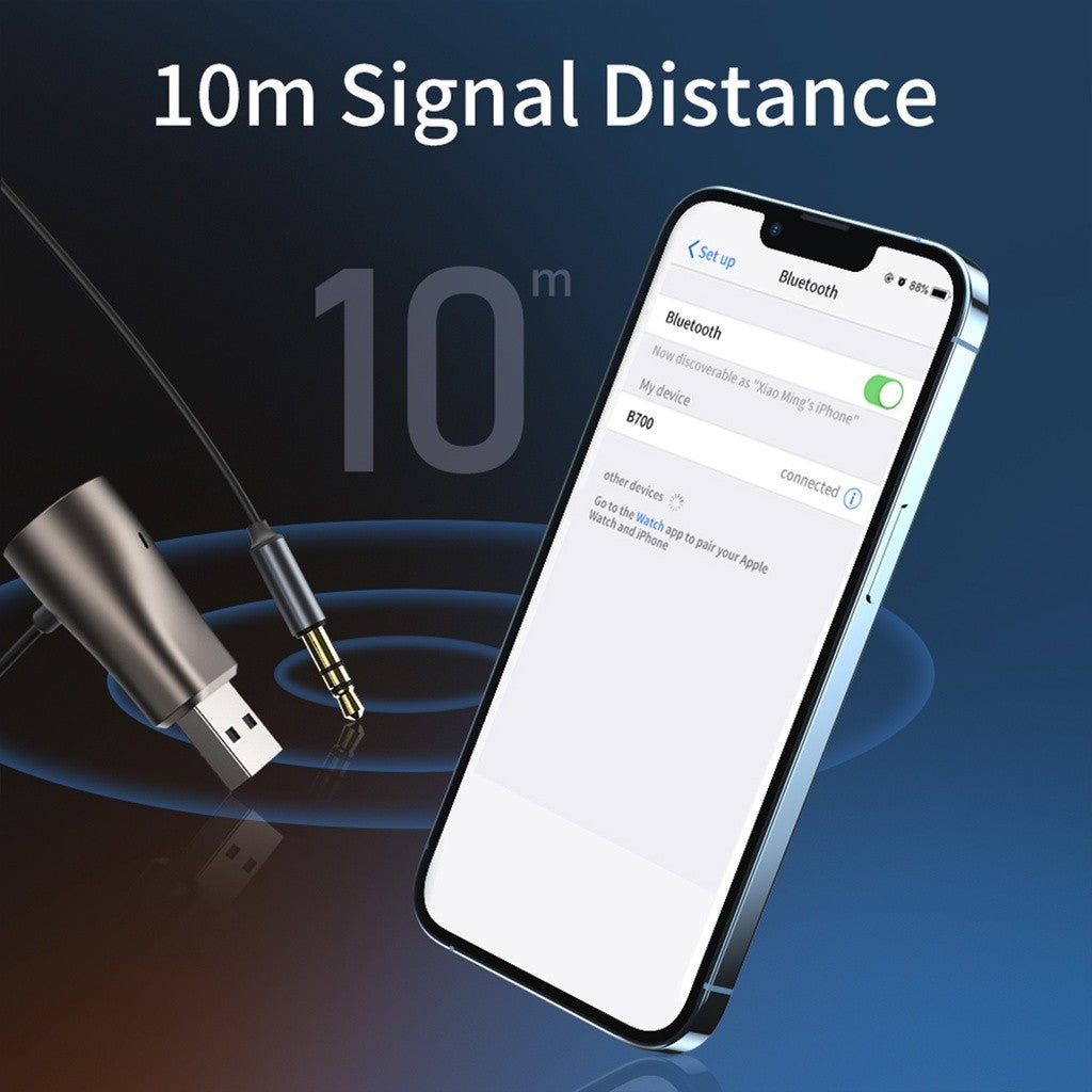 KiiP Wireless B700 Bluetooth Wireless Audio Car Receiver Adapter AUX 3.5mm