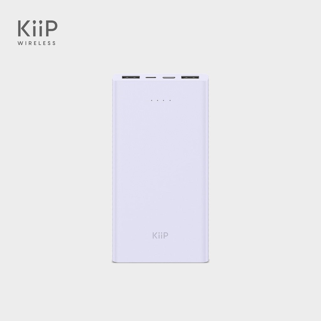 KiiP E41 Power Bank Slim 10000mAh Dual Input Type-C Micro USB Port