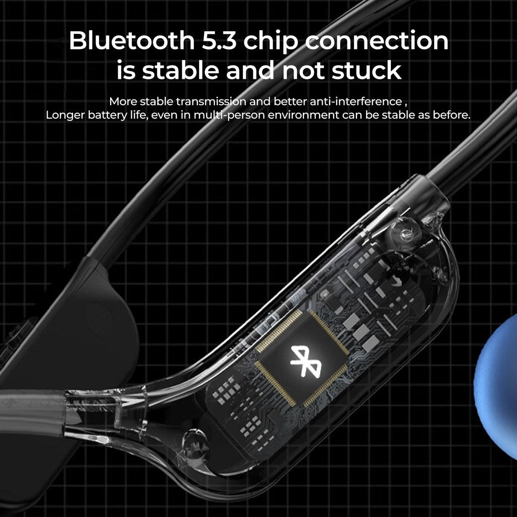 KiiP Wireless DTS10 Bluetooth Headphone Bone Conduction Earphone Headset