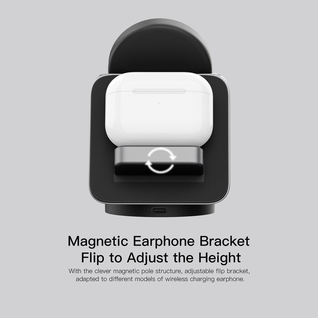 KiiP Wireless W8 Charging Base Magsafe Magnetic Charger 3in1 PD