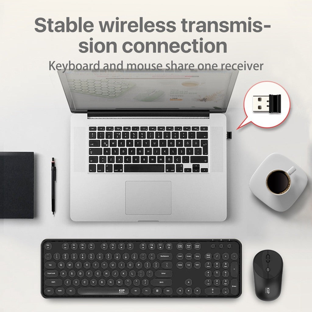 KiiP Wireless DOTS Keyboard Mouse Set Wireless 2.4G