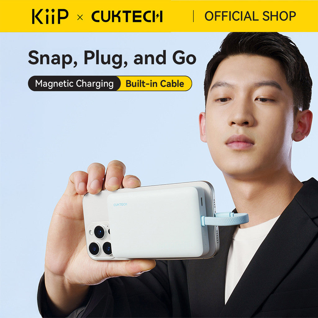 Cuktech WPB100L Magnetic Power Bank Magsafe Type-C 10000mAh Fast Charging 22.5W