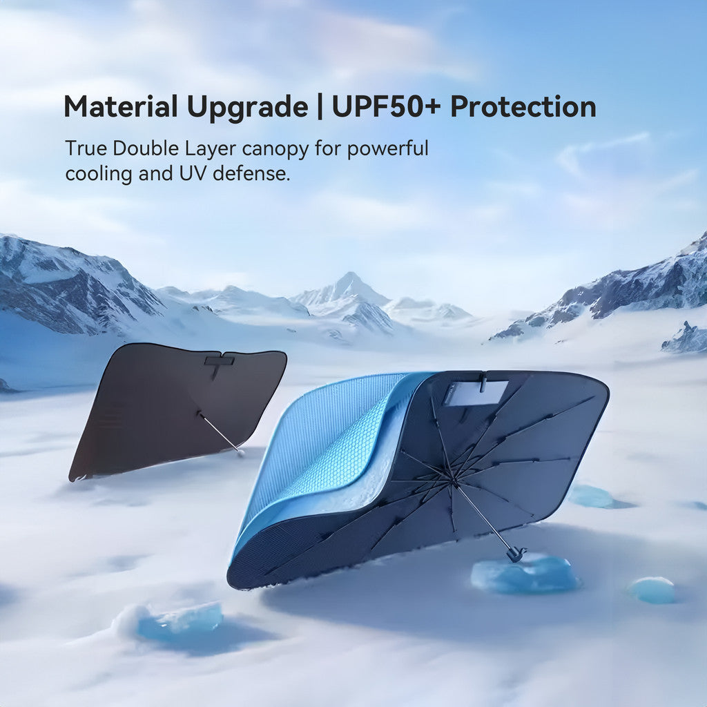 KiiP CV01 Umbrella Sunshade Payung Pelindung Anti Panas Kaca Depan Mobil Anti UV UPF50+
