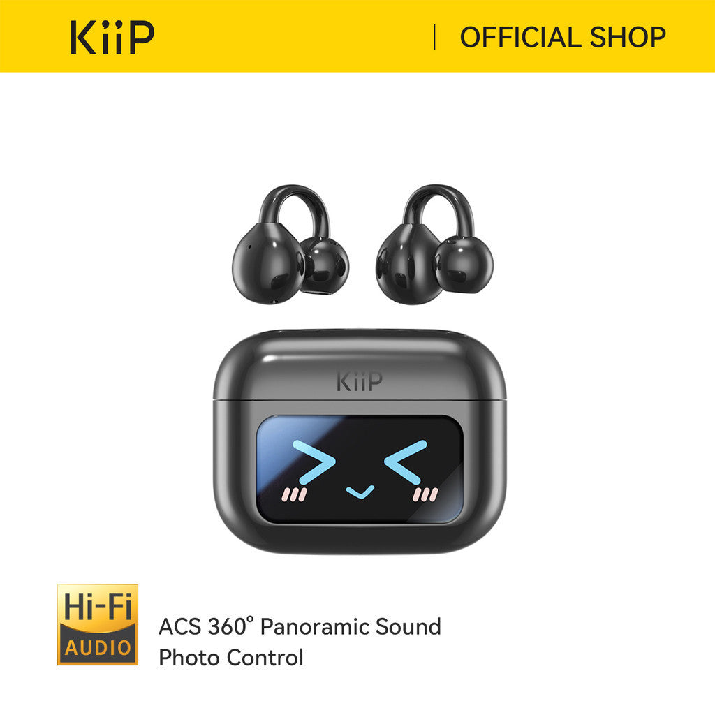 KiiP DTH18 OWS Earclips HiFi Tws Smart Screen Active Noise Reduction