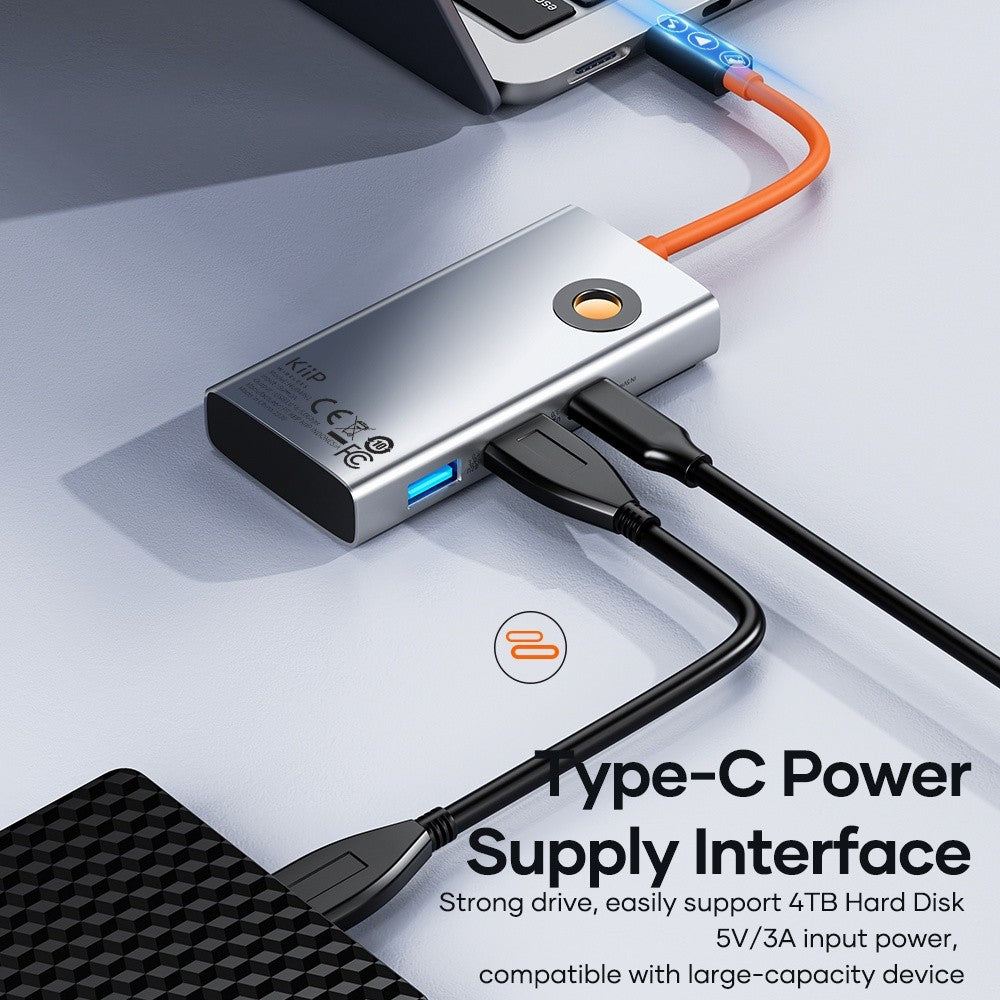 KiiP Hub USB Type C To HDMI 4K 30Hz 3.0 Docking Station All in 1