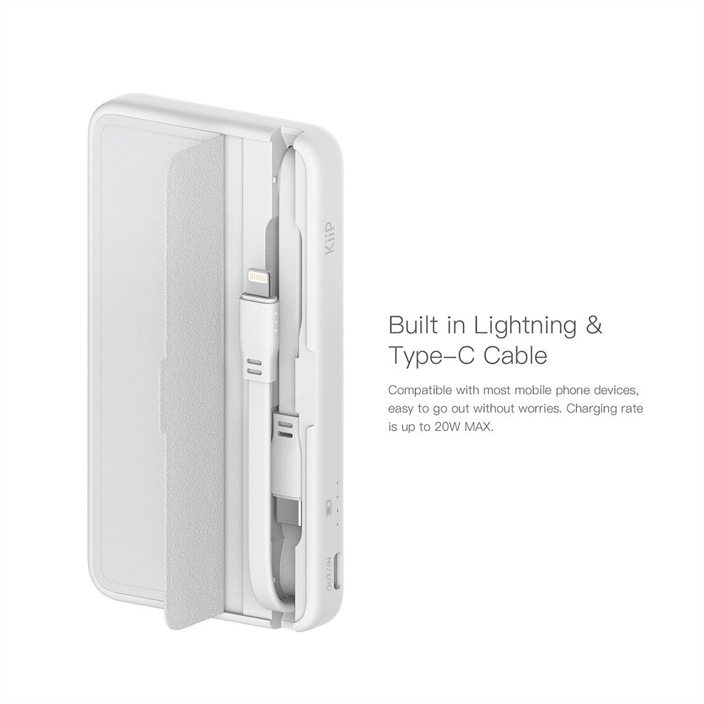 KiiP E57 Power Bank Fast Charging 20W PD Quick Charger Type-C Lightning