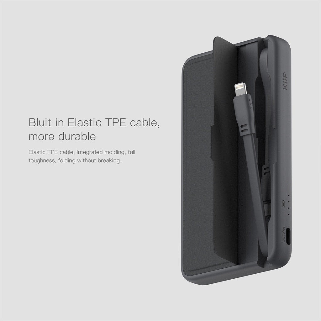 KiiP E57 Power Bank Fast Charging 20W PD Quick Charger Type-C Lightning