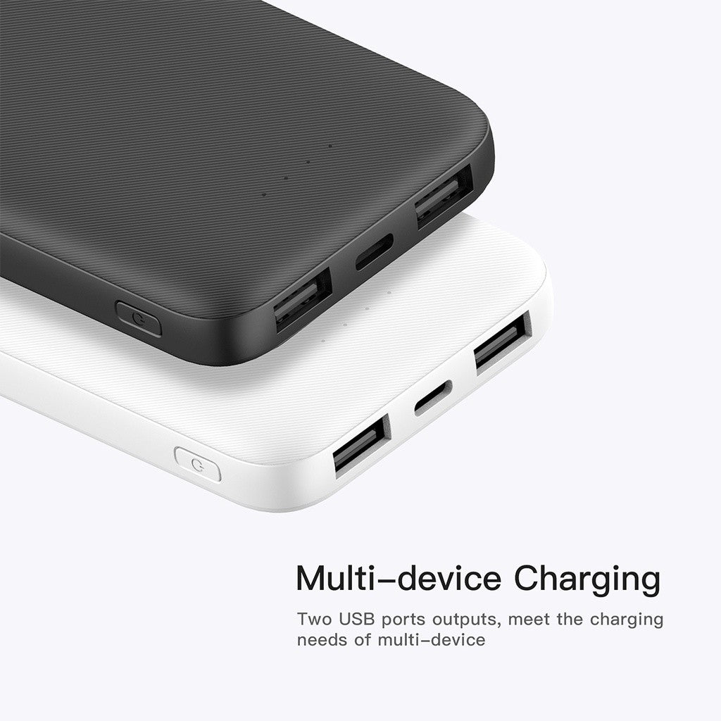 KiiP E33 Power Bank Slim 10000mAh Dual Input Type-C Micro USB Port