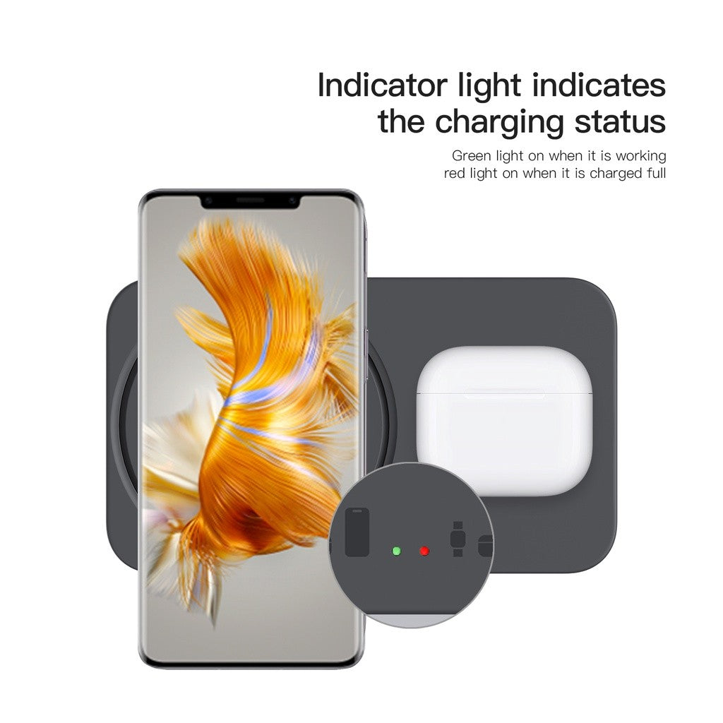 KiiP Wireless W9 2in1 Wireless Charging Magnetic Cooler Pendingin HP Fan Cooling