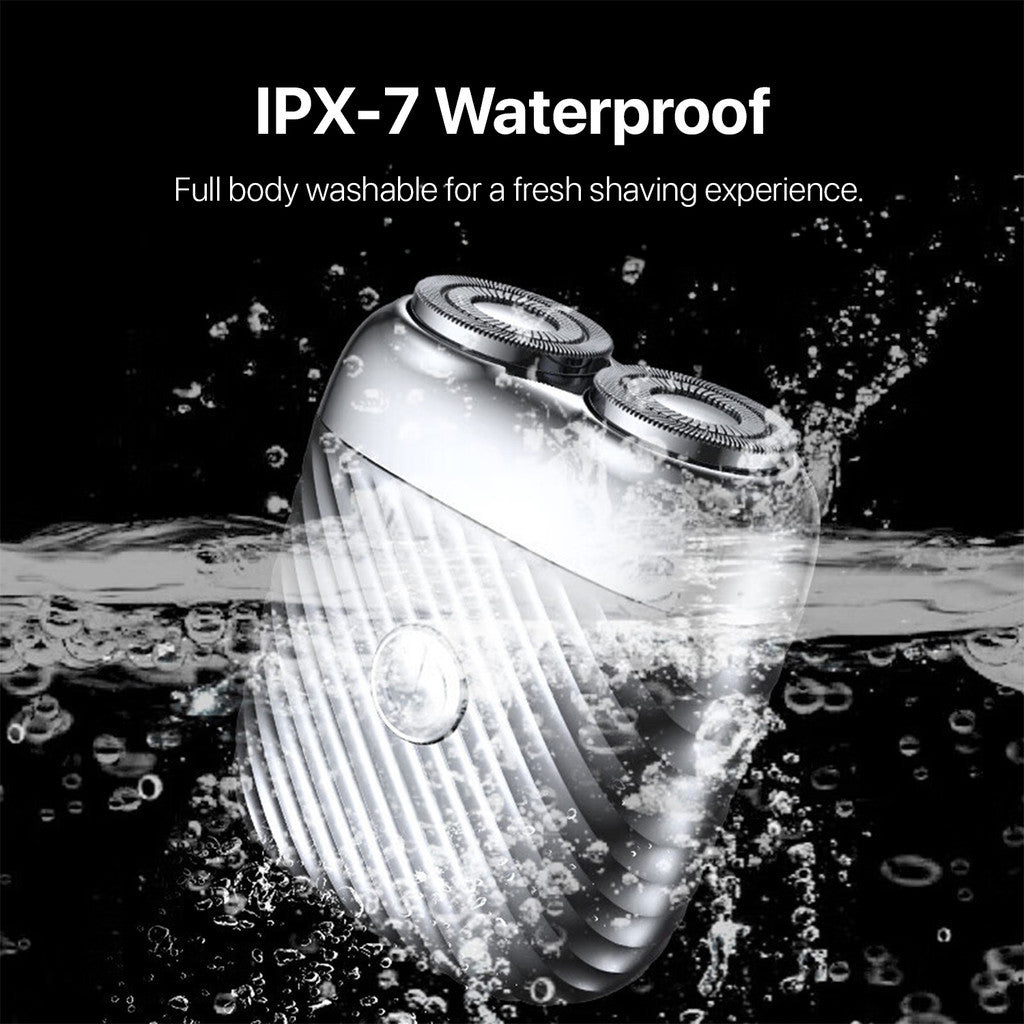 KiiP Mini Shaver Portable Alat Cukur Jenggot Waterproof Alat Pencukur Kumis Elektrik IPX7