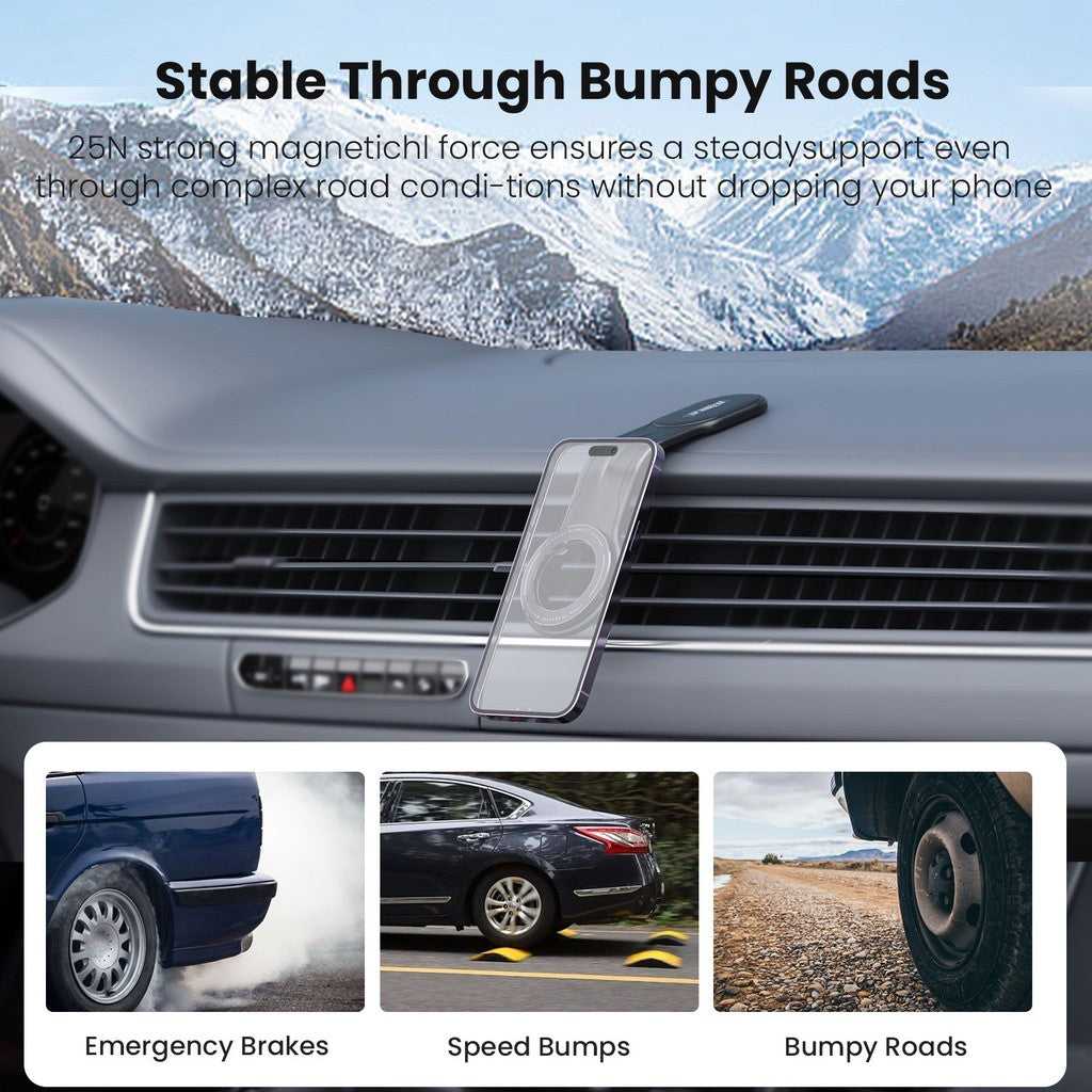 KiiP MCH05 Magnetic Car Phone Holder Dashboard Mobil Magnet Foldable