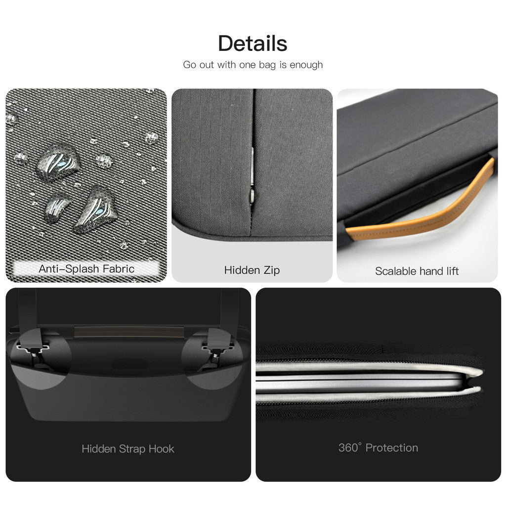 KiiP B5 Handheld Tas Bag Laptop Sleeve Case 15Inch