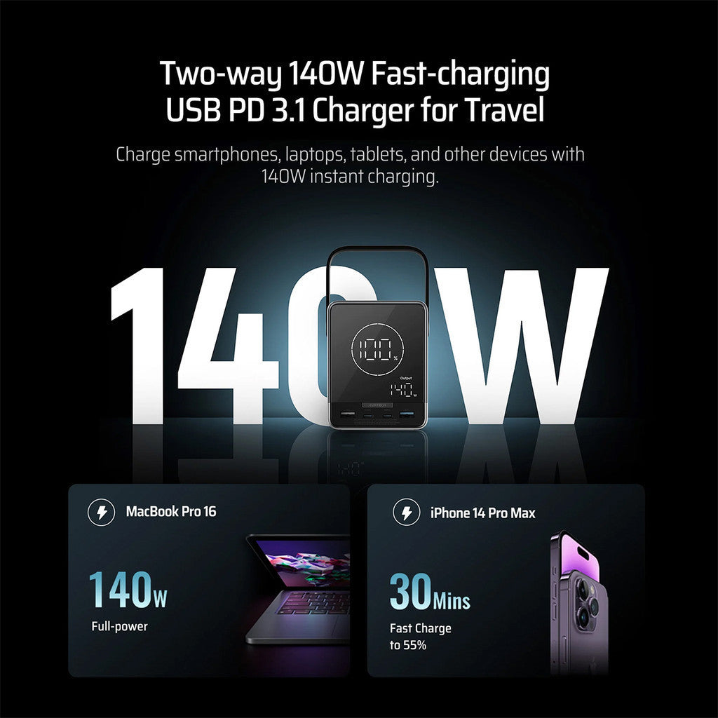 KiiP x Cuktech P01 Power Bank 40000mAh 300W USB Type-C Fast Charging