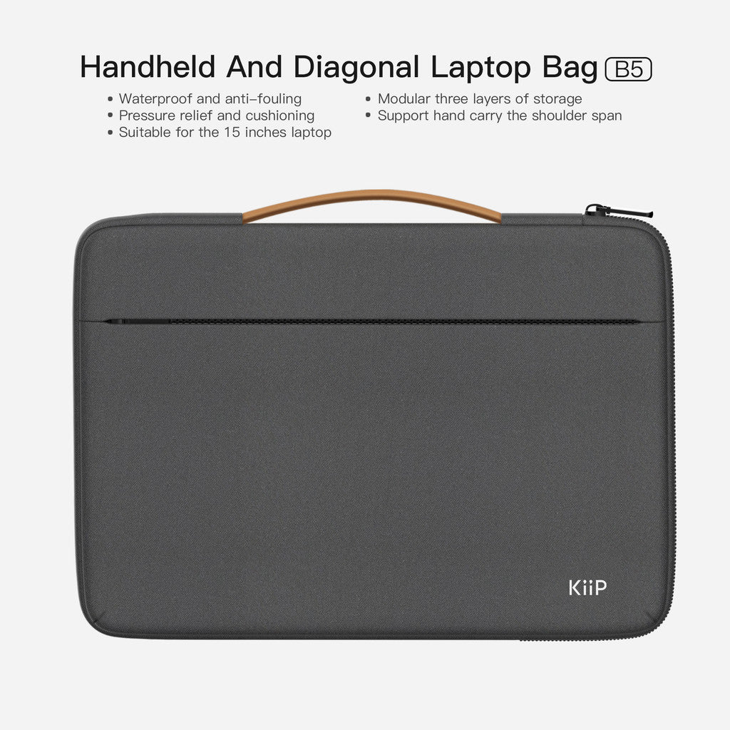 KiiP B5 Handheld Tas Bag Laptop Sleeve Case 15Inch