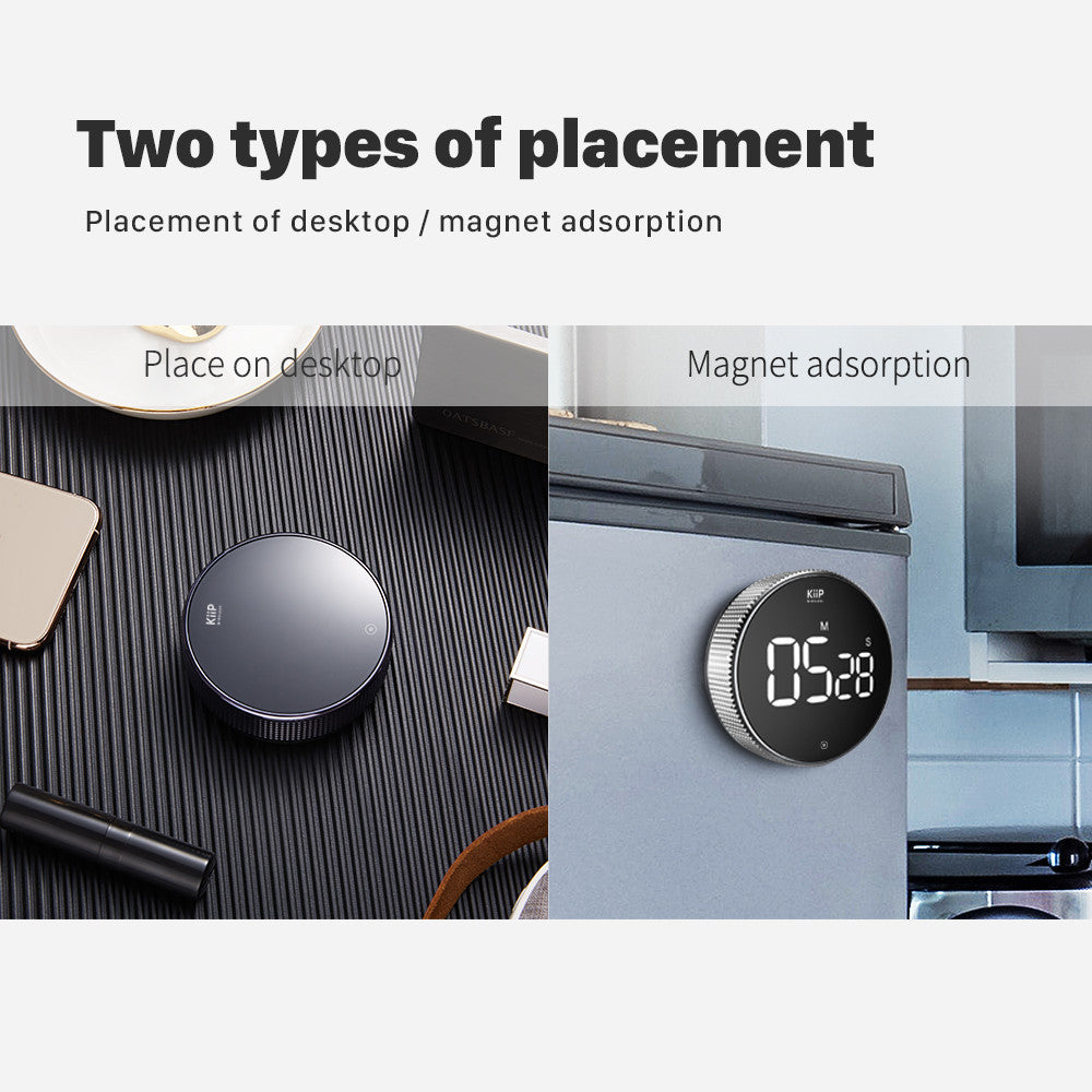 KiiP Digital Timer LED Magnetic Stopwatch Alarm Kitchen Pengatur Waktu Memasak