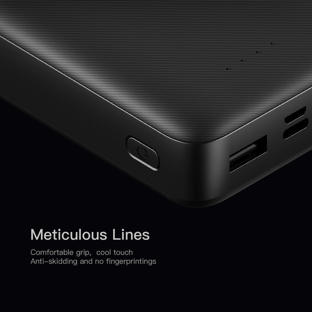 KiiP E34 Power Bank 20000mAh Dual Input Type-C Micro Dual Output USB Powerbank Slim