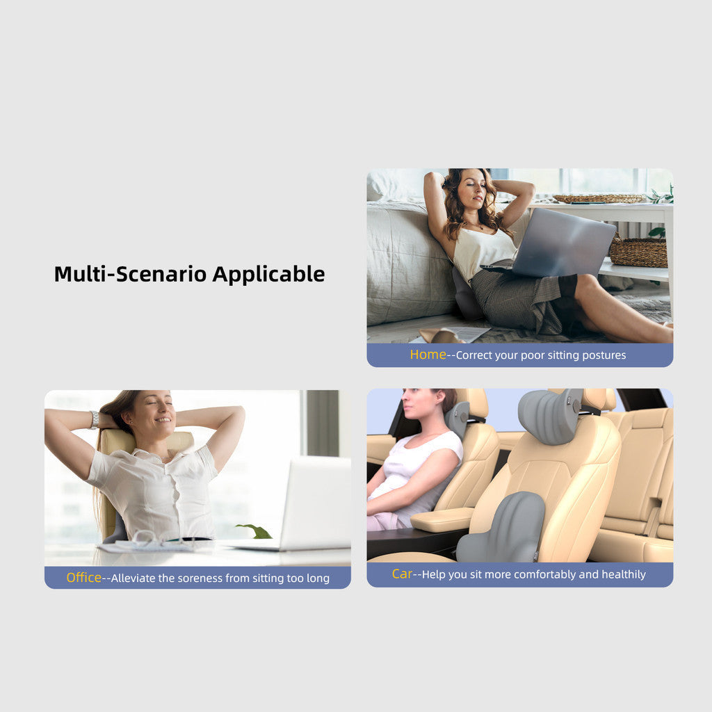 KiiP Car Headrest Bantal Mobil Bantal Sandaran Kepala Car Lumbar Pillow Bantal Sandaran Punggung