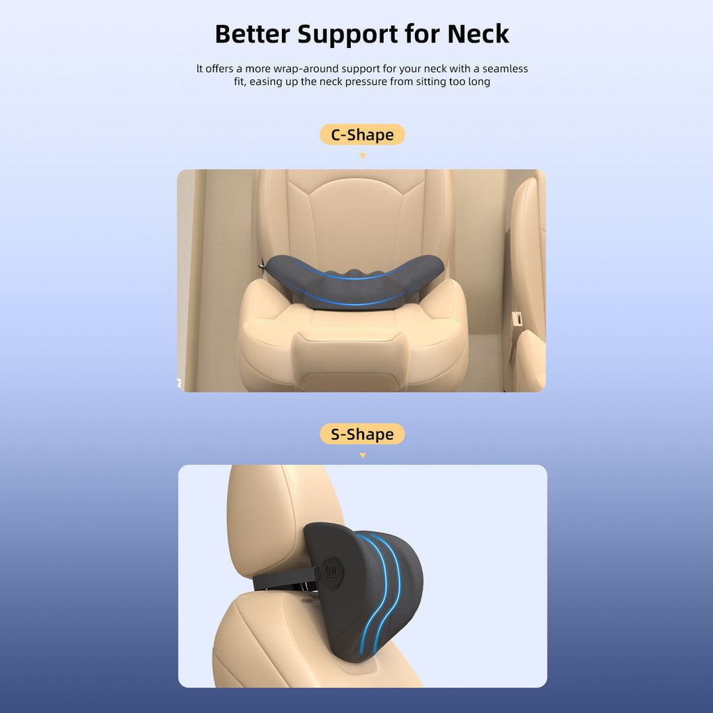 KiiP Car Headrest Bantal Mobil Bantal Sandaran Kepala Car Lumbar Pillow Bantal Sandaran Punggung