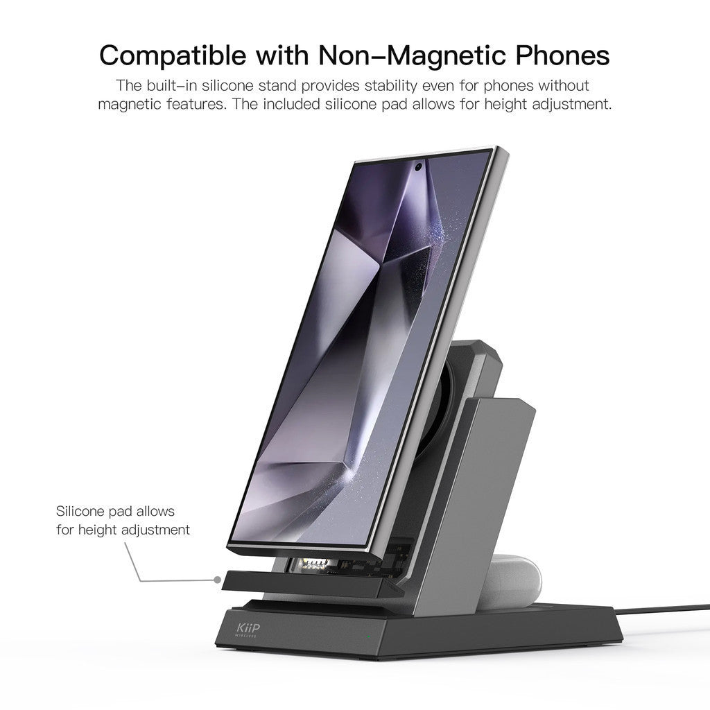 KiiP Wireless EW54S Powerbank Wireless Magnetic 4in1 Power Bank Charging Base Wireless Charging 15W