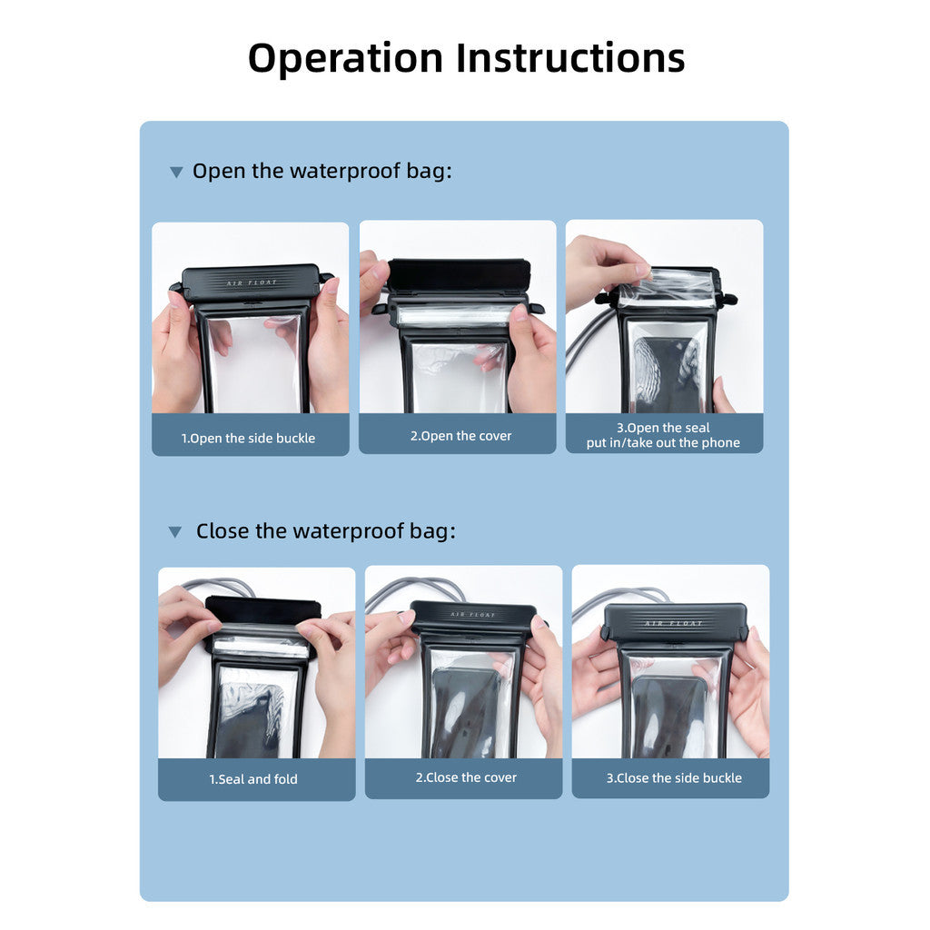 KiiP WB02 Waterproof Case Airbag Casing Kantong Pelindung HP Anti Air IPX8