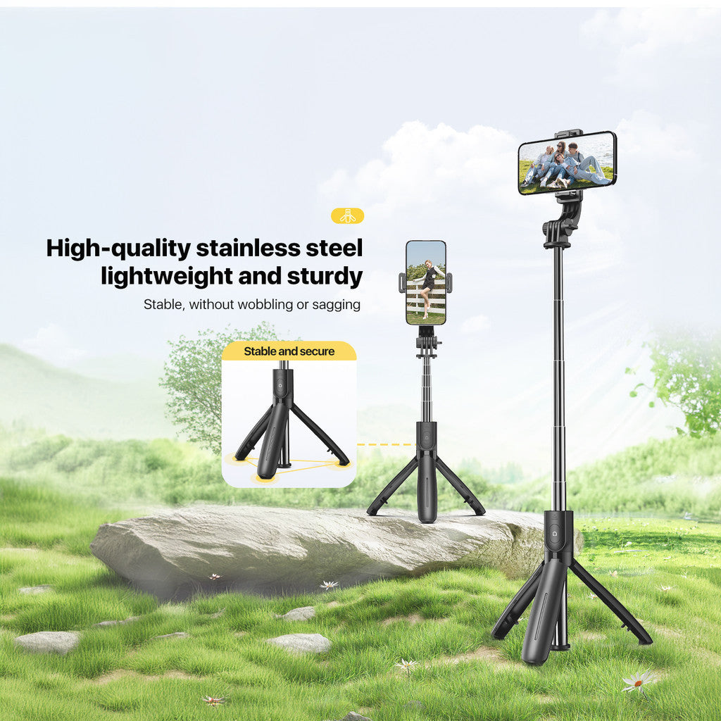 KiiP Selfie05 Portable Selfie Stick Integrated Tripod 70cm 360° Rotation