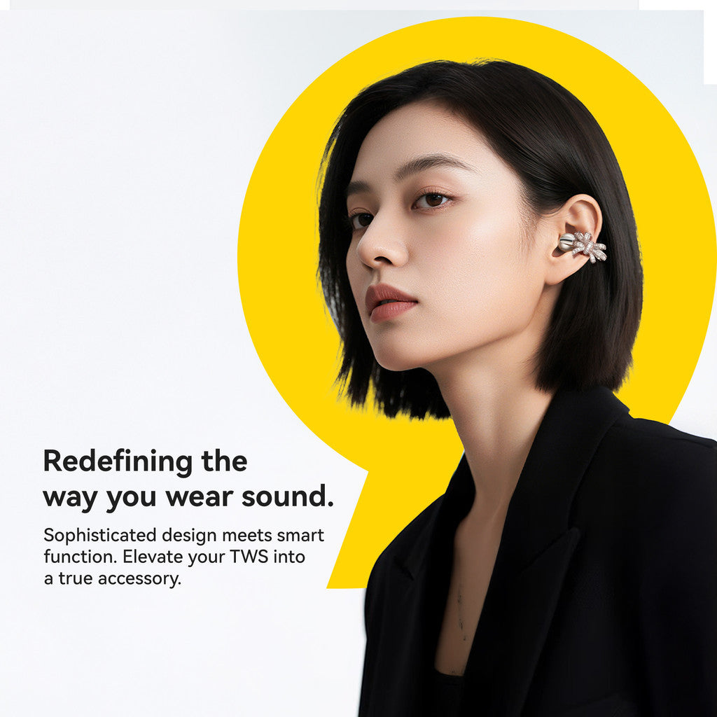 KiiP Freeclip Earbuds Jewelry Aksesoris Earphone Clip DIY Butterfly Shape Earrings Cute Bow