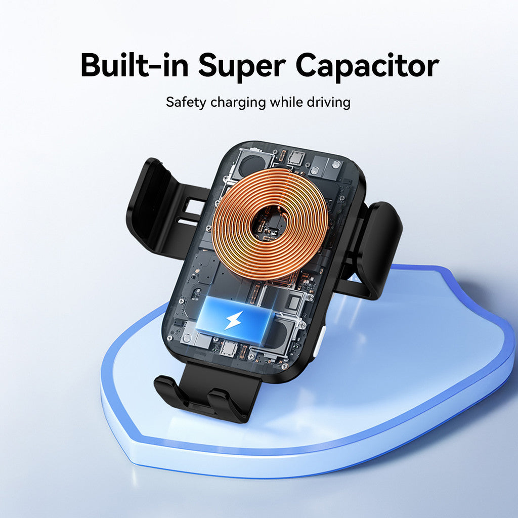KiiP WC01 2in1 Car Mount Wireless Charger Phone Holder Mobil Car Charger 15W