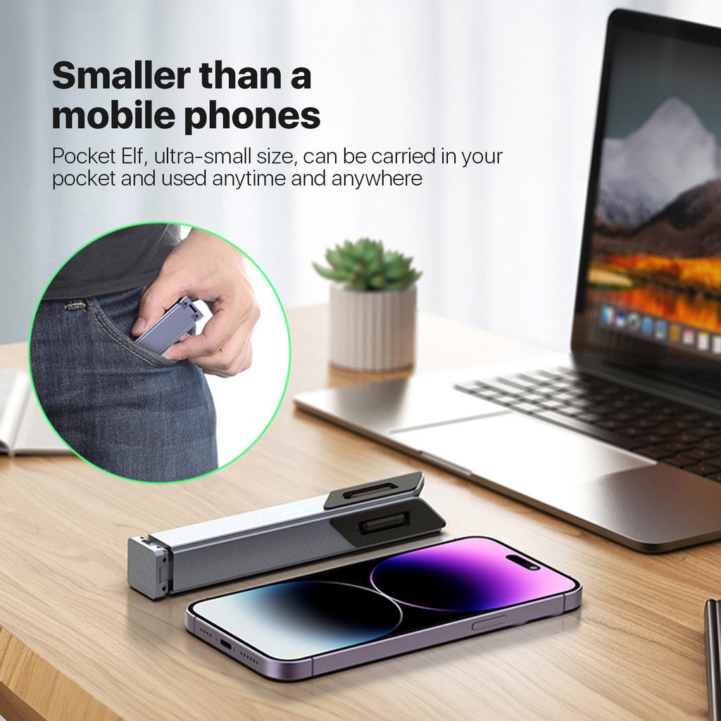 KiiP H06 Laptop Stand Tablet Holder Foldable Aluminium Multifungsi Dudukan Macbook Portable
