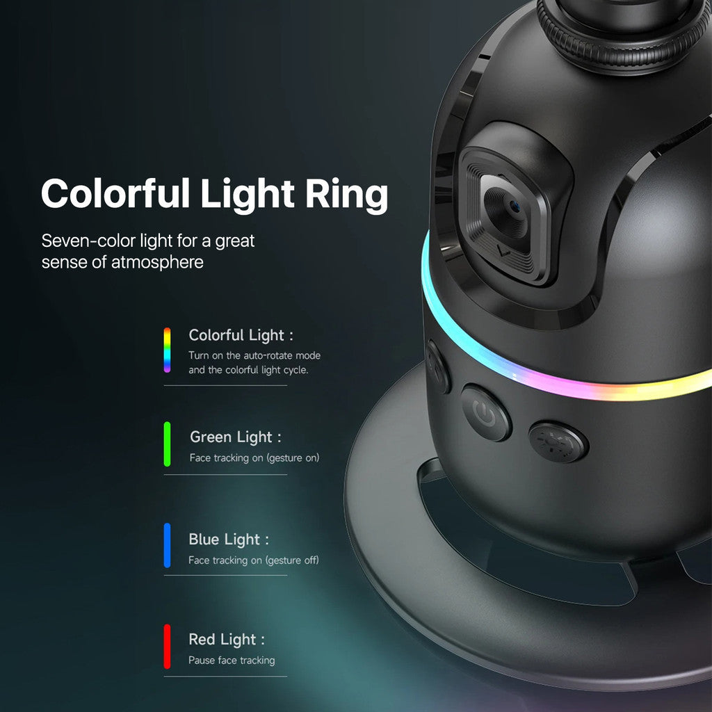KiiP P03 AI Selfie Smart Auto Face Tracking Phone Holder 360 Degree Rotation
