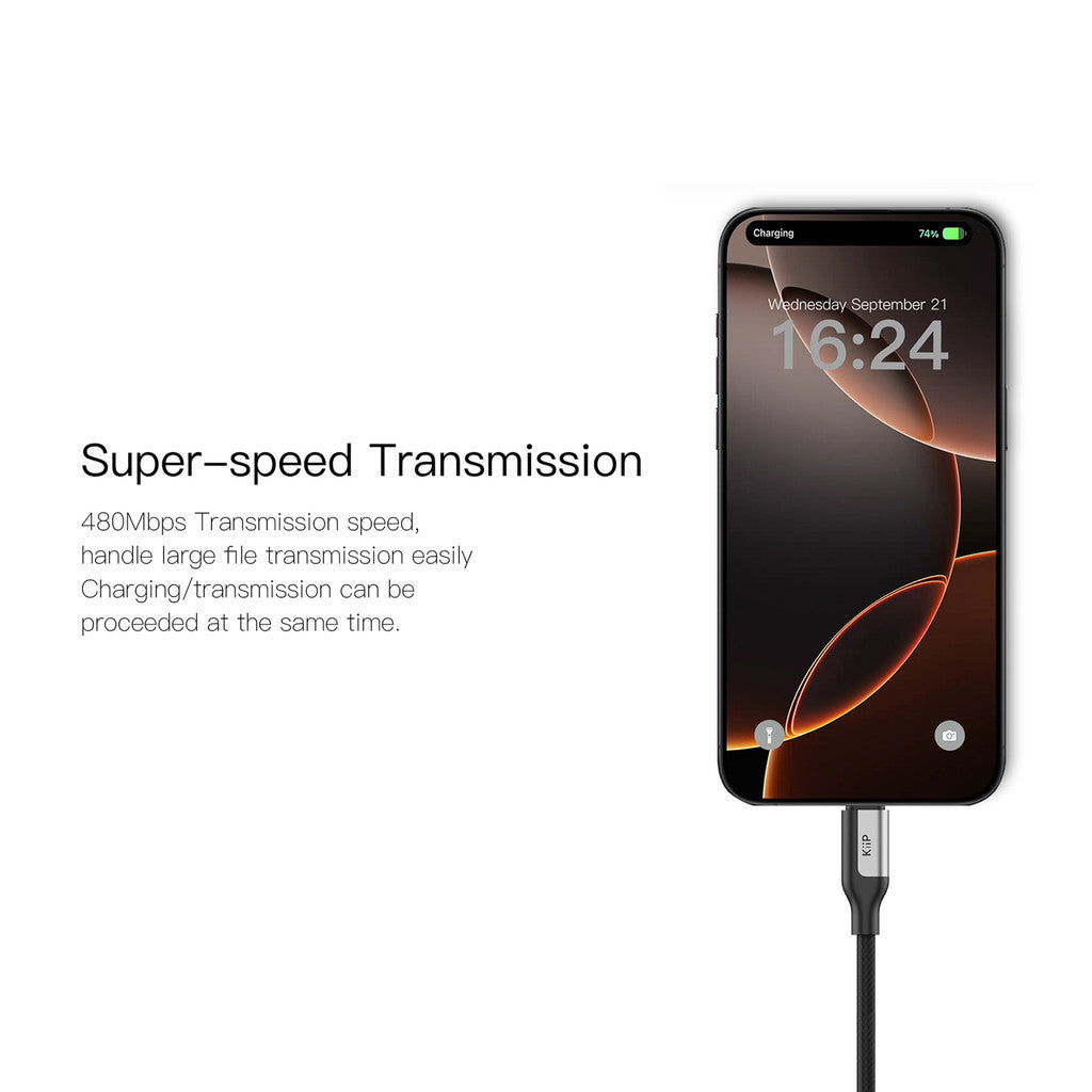 KiiP Magnetic Cable CMTL120 Fast Charging Kabel Data Type-C to Lightning PD 27W