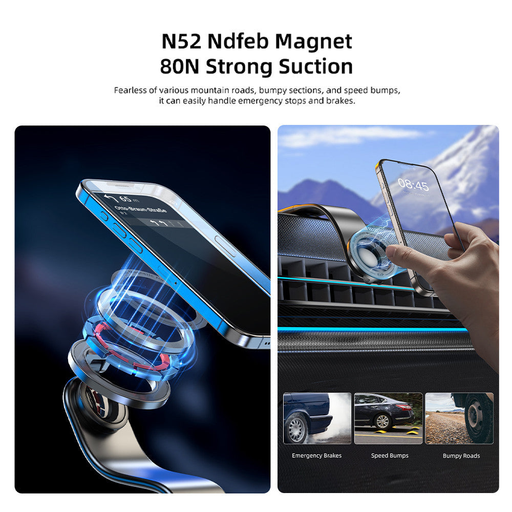 KiiP MCH06 Magnetic Car Mount Phone Holder Dashboard Mobil Magnet Foldable