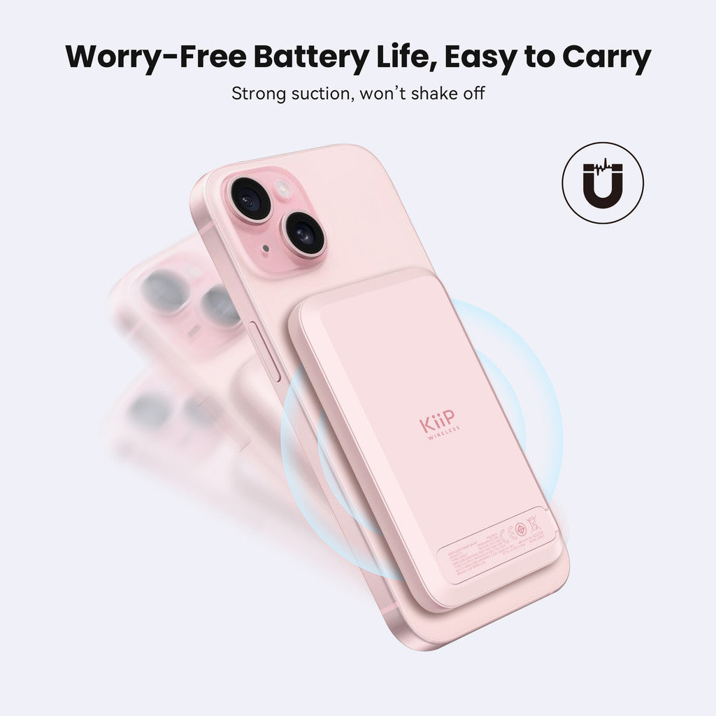 KiiP Wireless EW31 2in1 Power Bank Wireless Magnetic Powerbank Iwatch 10000 mAh Type C PD Fast Charging