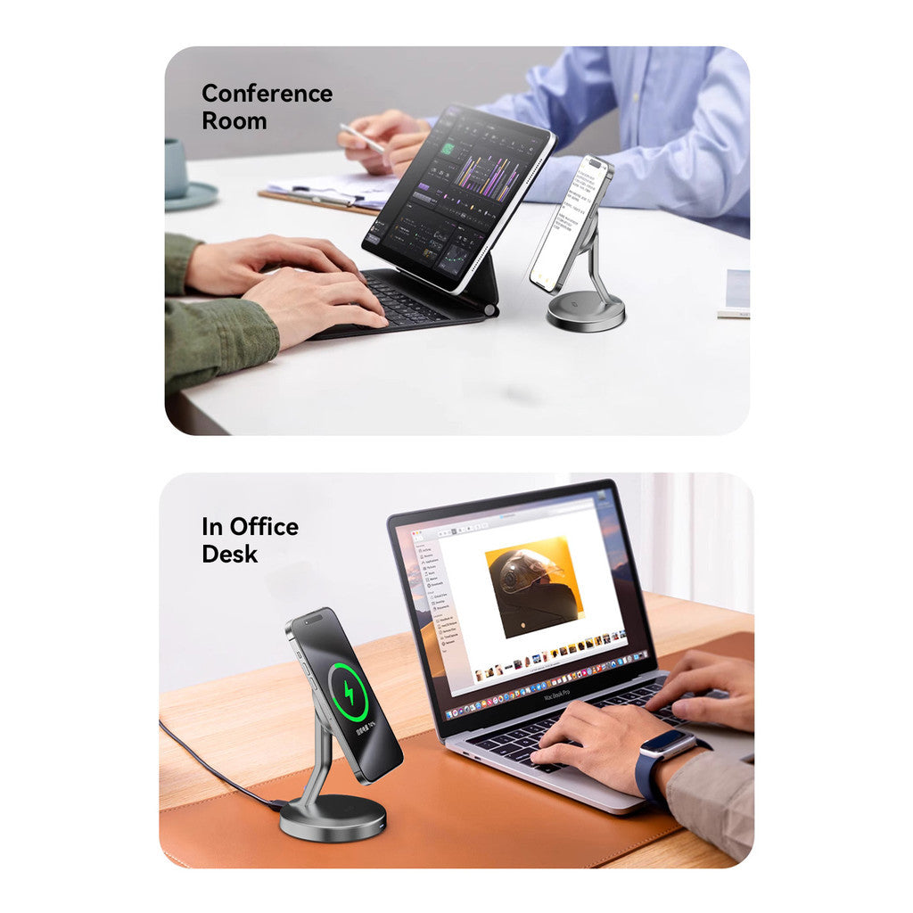 KiiP D9 Wireless Charger Magnetic Stand Holder Magsafe Charging 15W