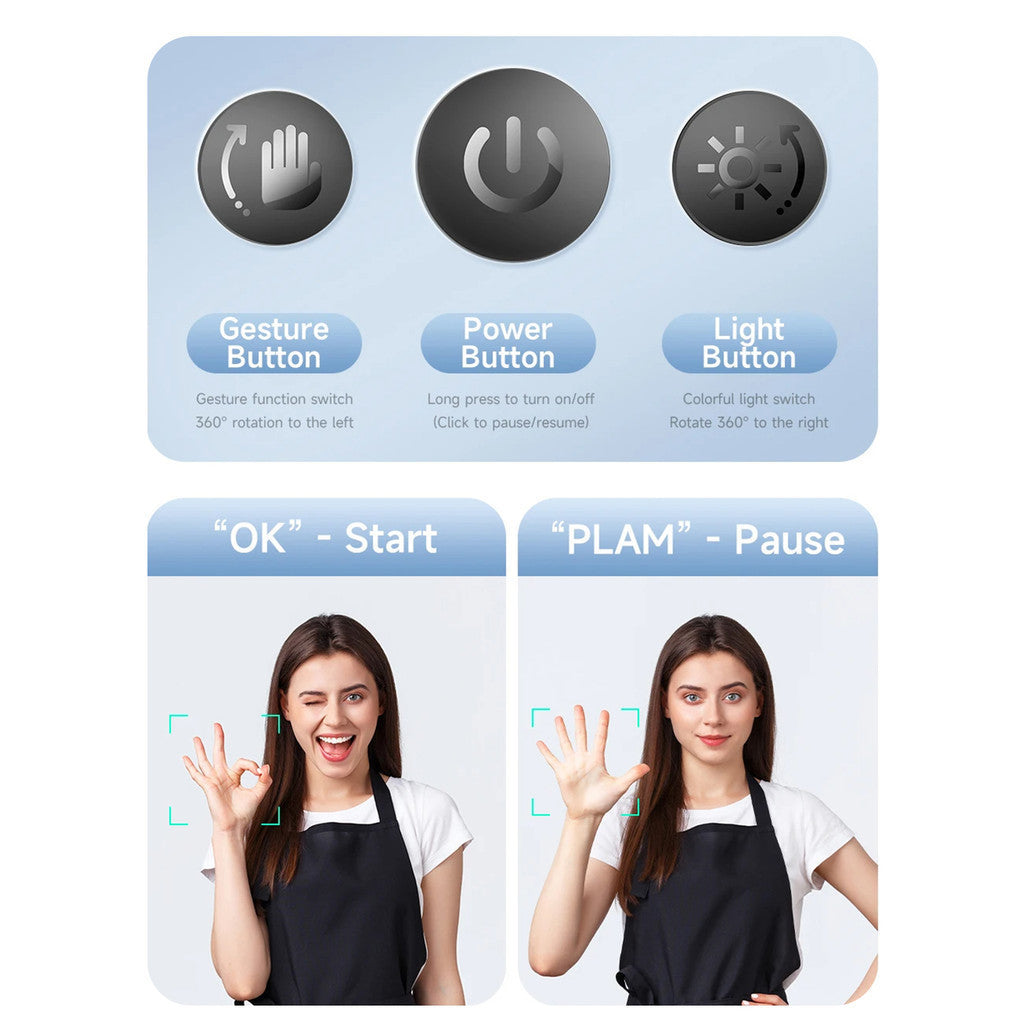 KiiP P03 AI Selfie Smart Auto Face Tracking Phone Holder 360 Degree Rotation
