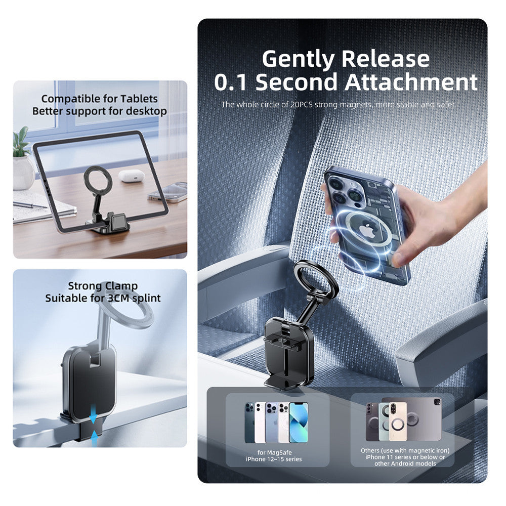 KiiP H07 Magnetic Phone Holder Jepit Keeper Portable Travelling Holder Lipat