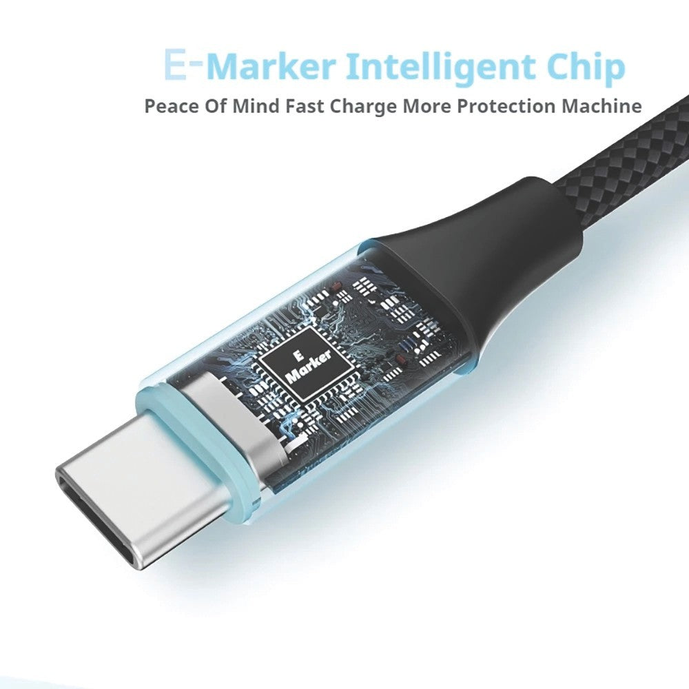 KiiP X Cuktech CMC610 Kabel Data 240W Magnetic Liquid Silicone Fast Charging Cable Type-C to Type-C PD 3.1