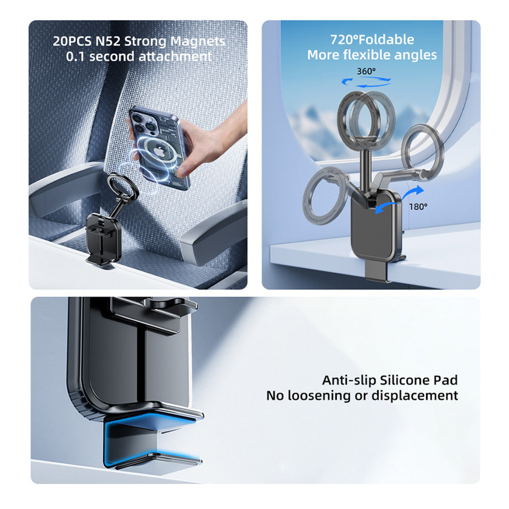 KiiP H07 Magnetic Phone Holder Jepit Keeper Portable Travelling Holder Lipat