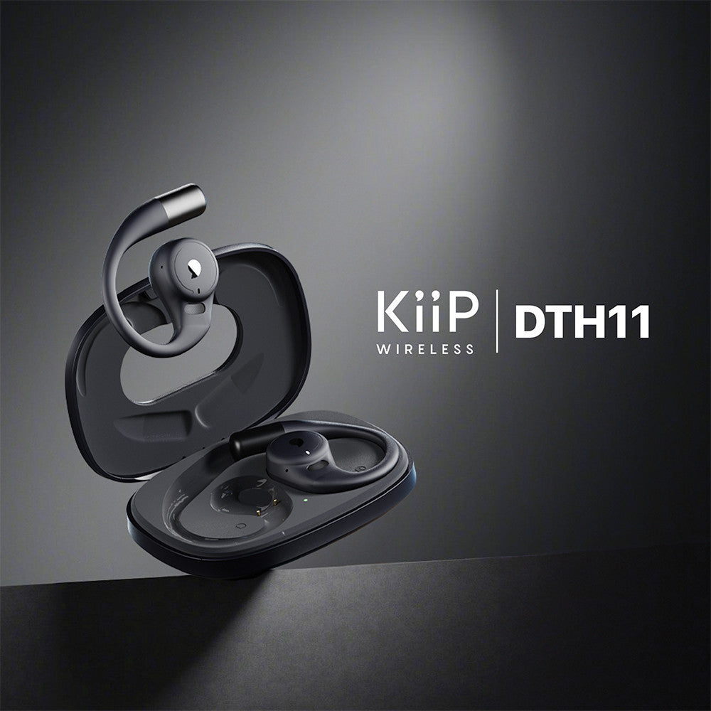 KiiP Wireless DTH11 OWS Sport TWS Earhook Earphone Open Ear Headset Bluetooth HD Voice Call
