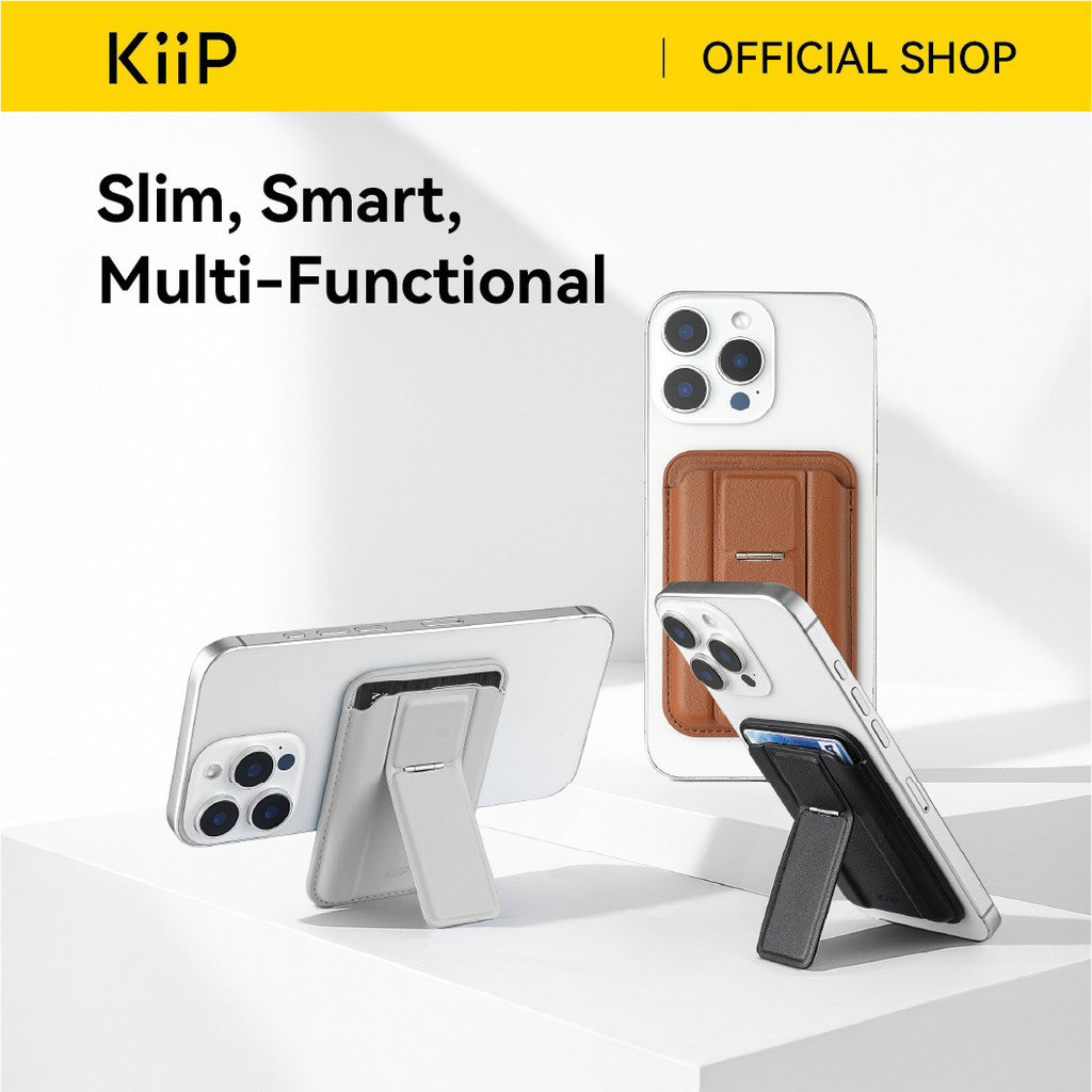KiiP M1 Pro Magnetic Phone Card Holder Magsafe Wallet Slim Dompet Kartu Stand HP