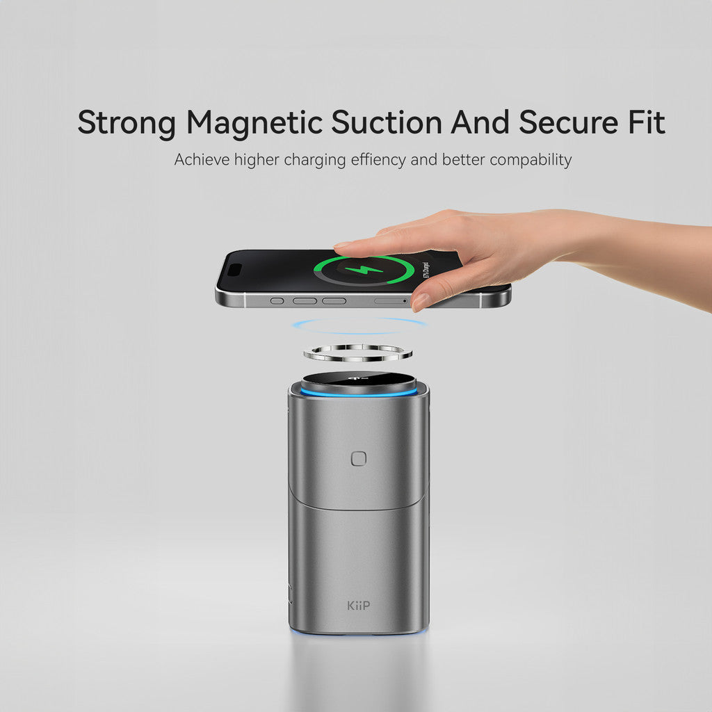 Kiip T2 Pro Qi2 3in1 Magnetic Wireless Charging Station Fast Charging 15w