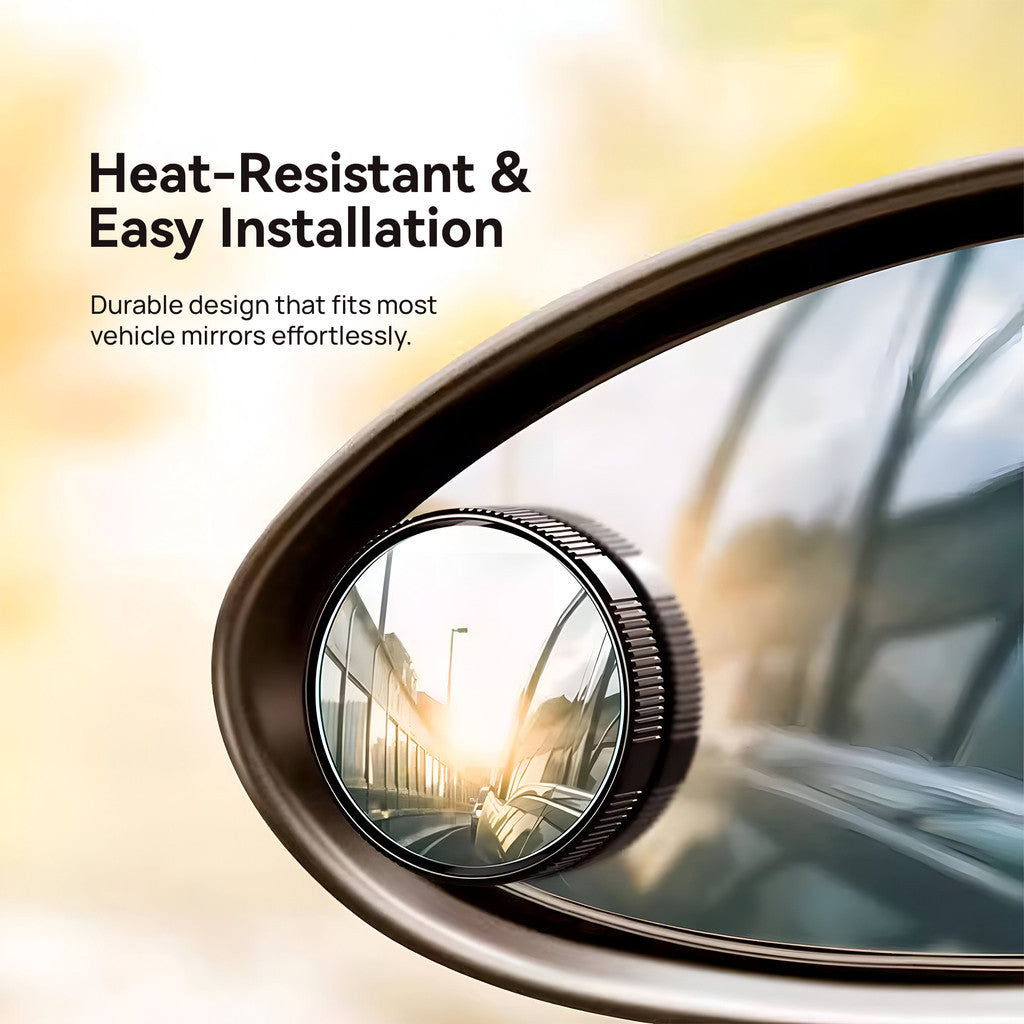 KiiP Set Car Blind Spot Mirror with Suction Cup Kaca Spion Blind Spot Frameless 2 Pcs