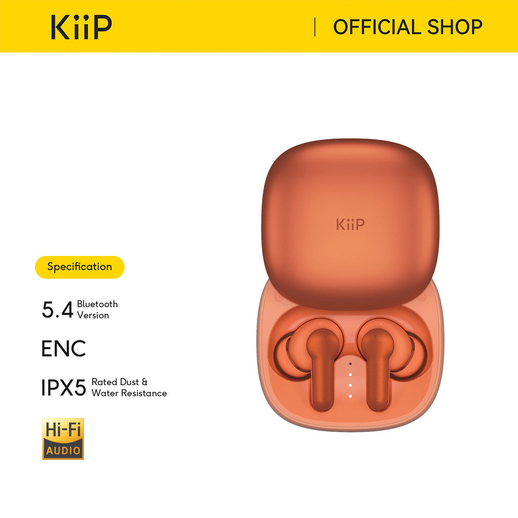 KiiP DTS12 True Wireless Bluetooth Earphone TWS Mini Earbuds ENC IPX5