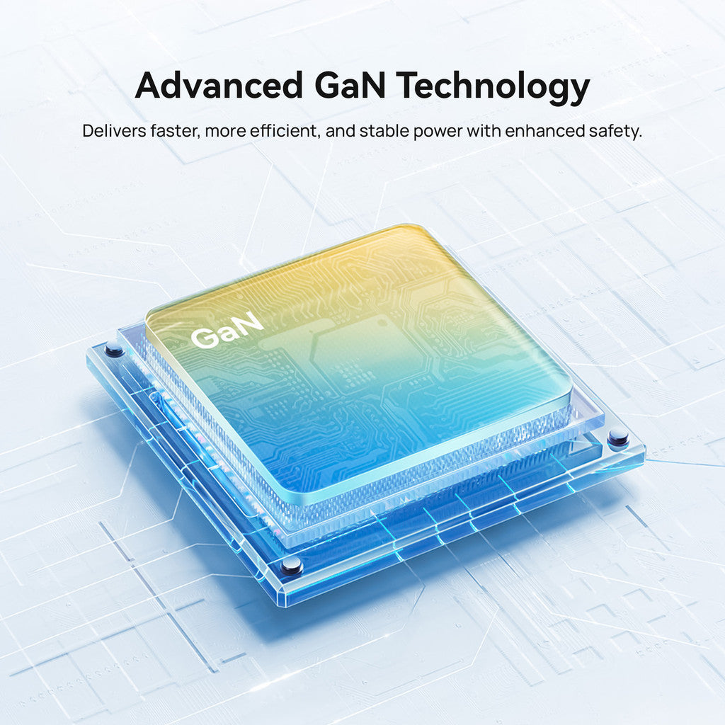 KiiP G65W Wall Charger Adaptor GaN 65W Fast Charging Kepala Charger Mini Compact Travel Adaptor